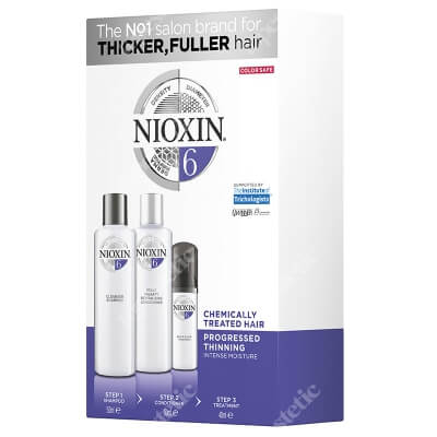 Nioxin System 6 ZESTAW pielęgnacyjny przeciw wypadaniu (włosy po zabiegach chemicznych, grube, widocznie przerzedzone) 150, 150, 40 ml