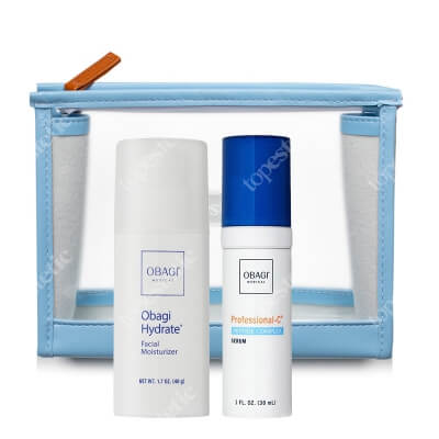 Obagi Hydrate Facial Moisturizer + Proffesional - C Peptide Complex ZESTAW Długotrwale nawilżający krem 48 g + Serum ujędrniające 30 ml + Kosmetyczka 1 szt