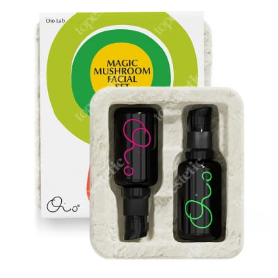 Oio Lab Magic Mushroom Facial Set ZESTAW Wyciszająca kuracja adaptogenna do twarzy 30 ml + Skoncentrowane serum rozświetlające do twarzy 30 ml