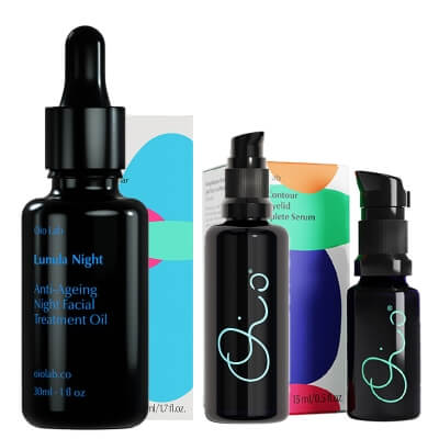 Oio Lab Oio Day and Night Care ZESTAW Serum nawilżająco - przeciwstarzeniowe 50 ml + Kompleksowe serum pod oczy i na powieki 15 ml + Kuracja przeciwstarzeniowa na noc 30 ml