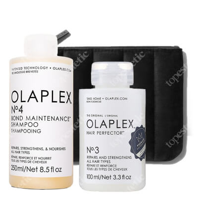 Olaplex Olaplex Set ZESTAW Szampon regenerujący 250 ml + Olaplex do użytku domowego 100 ml + Kosmetyczka 1 szt
