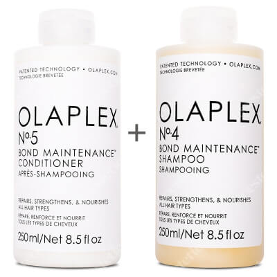 Olaplex Olaplex Shampoo No.4 + Olaplex Conditioner No.5 ZESTAW Szampon regenerujący 250 ml + Odżywka regenerująco-odbudowująca 250 ml