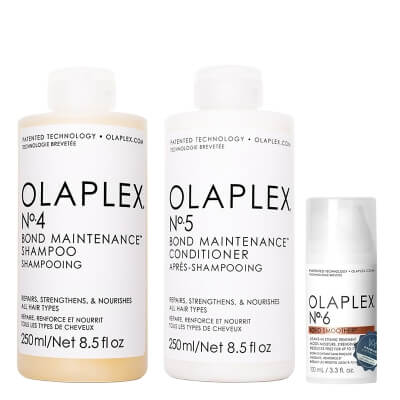 Olaplex Protect And Style ZESTAW Szampon regenerujący i nawilżający 250 ml + Odżywka regenerująco-odbudowująca 250 ml + Krem stylizujący 100 ml