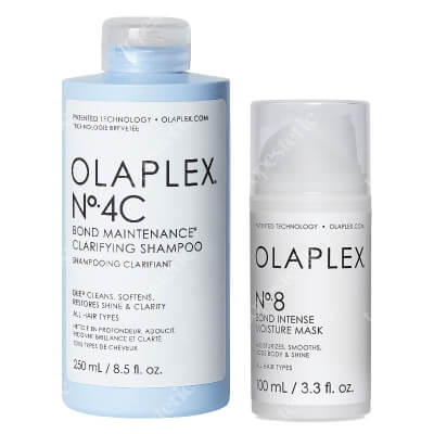 Olaplex Shampoo + Mask  ZESTAW Szampon oczyszczający 250 ml + Intensywna maska nawilżająca 100 ml