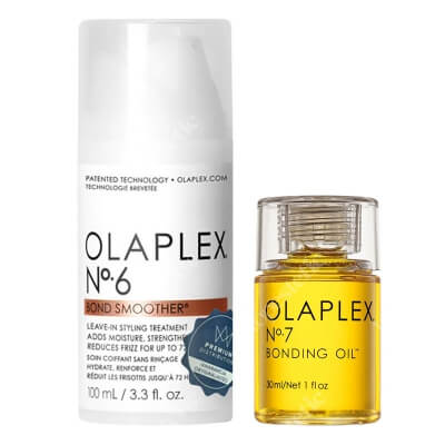 Olaplex Style Hair ZESTAW Olejek do włosów 30 ml + Odbudowujący krem stylizujący bez spłukiwania 100 ml