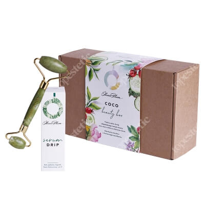 Olivia Plum Coco Drip And Beauty Box ZESTAW Serum nawilżające 30 ml + Wałeczek do masażu z naturalnego Jadeitu 1 szt.