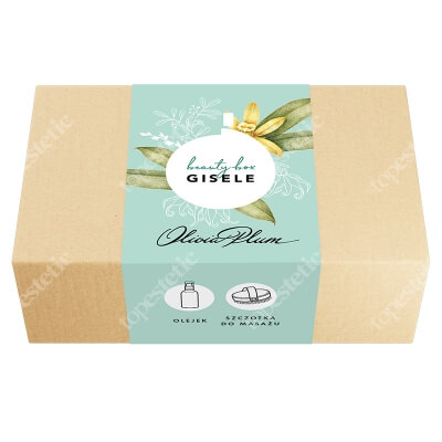 Olivia Plum GISELE Beauty Box ZESTAW Olejek do ciała 100 ml + Szczotka wykonana z drewna bukowego i włókna agawy 1 szt.