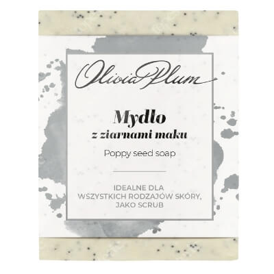 Olivia Plum Poppy Seed Soap Mydło z ziarnami maku 100 g