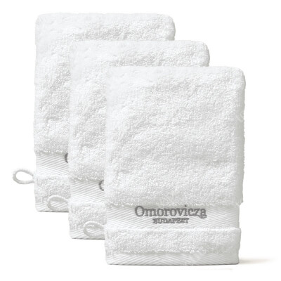Omorovicza Cleansing Face Mitt Trio ZESTAW Rękawica czyszcząca w saszetce (kolor biały) 1 szt x 3