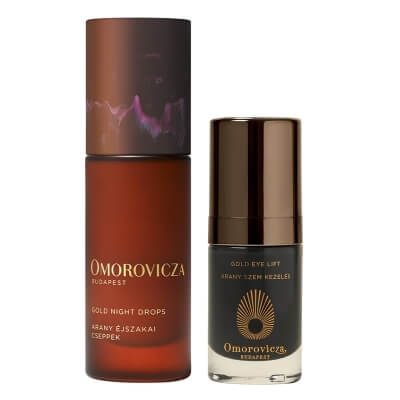 Omorovicza Golden Night Ritual ZESTAW Odżywcze serum na noc z koloidalnym złotem 30 ml + Liftingujący krem pod oczy ze złotem 15 ml