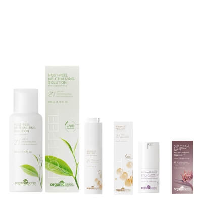 Organic Series Brightening Skin ZESTAW Kwas migdałowy 20% 50 ml + Neutralizator 200 ml + Krem pod oczy 15 ml