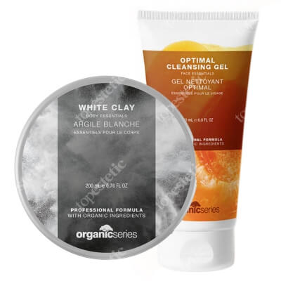 Organic Series Clean And Firm Set ZESTAW Żel do mycia twarzy 200 ml + Glinka biała 200 ml