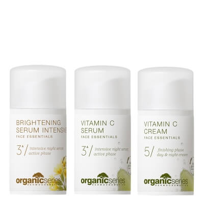 Organic Series Glow Escape Set ZESTAW Serum rozjaśniające 15 ml + Serum z witaminą C 15 ml + Krem z witaminą C 15 ml