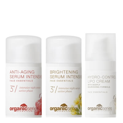 Organic Series Lifting And Firming ZESTAW Liftingujące serum peptydowe 15 ml + Serum rozjaśniające 15 ml + Krem hydrolipidowy 15 ml