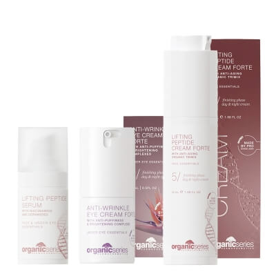 Organic Series Lifting Peptide Skin ZESTAW Liftingujące serum peptydowe 15 ml + Liftingujący krem peptydowy 50 ml + Krem pod oczy 15 ml