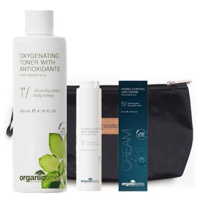Organic Series Lovely Skin Care ZESTAW Dotleniający tonik z antyoksydantami 200 ml + Krem hydrolipidowy 50 ml + Kosmetyczka 1 szt
