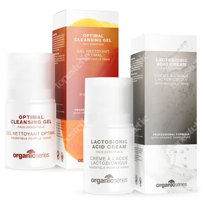 Organic Series Optimal Cleansing Gel + Lactobionic Acid Cream Face ZESTAW Żel do mycia twarzy 50 ml + Krem z kwasem laktobionowym 50 ml