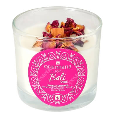 Orientana Bali Vibe Candle Świeca sojowa - kwiat pomarańczy, jaśmin, sól morska 110 g