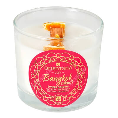 Orientana Bangkok Energy Candle Świeca sojowa - cytrusy, marakuja, drzewo cedrowe 110 g