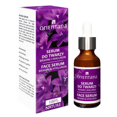 Orientana Bio Serum Bio Serum do twarzy - Brahmi i kwas hialuronowy 30 ml