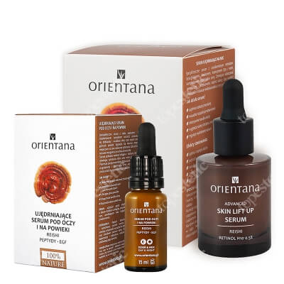 Orientana Eye and Eyelid Serum ZESTAW Serum pod oczy i na powieki 15 ml + Zaawansowane serum liftingujące z retinolem 30 ml