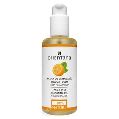 Orientana Face And Eyes Cleansing Oil Golden Orange Olejek do demakijażu twarzy i oczu - złota pomarańcza 150 ml