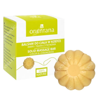 Orientana Natural Body Balm Naturalny balsam do ciała w kostce - Imbir i trawa cytrynowa 60 g