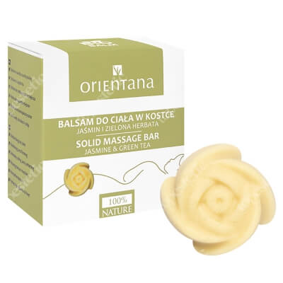 Orientana Natural Body Balm Naturalny balsam do ciała w kostce - Jaśmin i zielona herbata 60 g