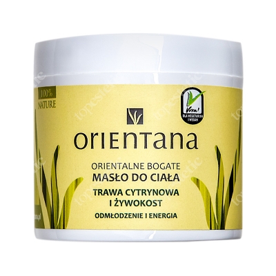 Orientana Natural Body Butter Naturalne masło do ciała - Trawa cytrynowa i żywokost 100 g