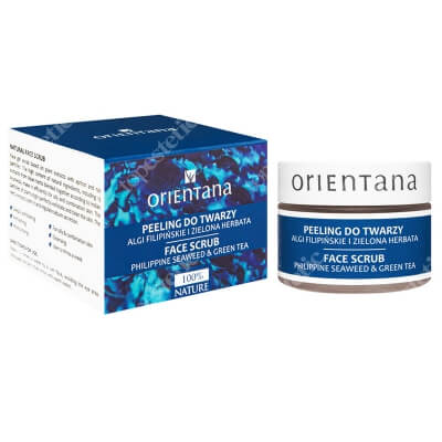 Orientana Natural Gel Peeling Naturalny żelowy peeling do twarzy - Algi filipińskie i zielona herbata 50 g