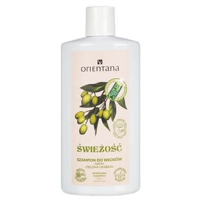 Orientana Natural Hair Shampoo Ajurwedyjski szampon do włosów - Miodla i zielona herbata 210 ml