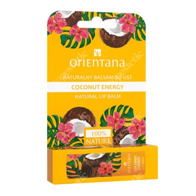 Orientana Natural Lip Balm Coconut Energy Naturalny balsam do ust kokosowa energia 4,2 g