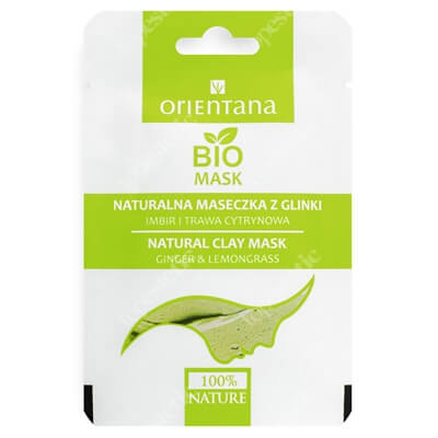 Orientana Natural Mask Naturalna maseczka z glinki - Imbir i trawa cytrynowa 10 g