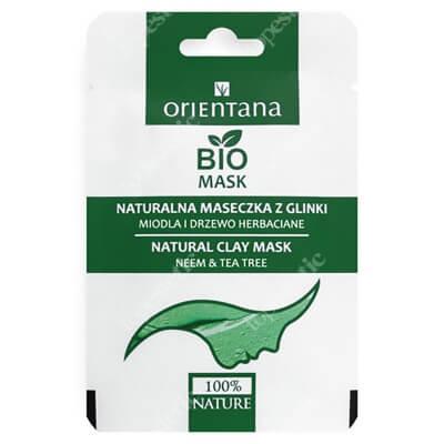 Orientana Natural Mask Naturalna maseczka z glinki - Neem i drzewo herbaciane 10 ml