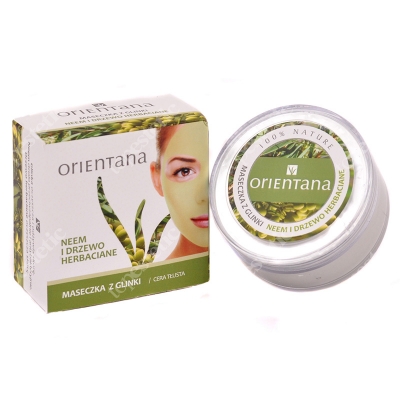 Orientana Natural Mask Naturalna maseczka z glinki - Neem i drzewo herbaciane 50 g