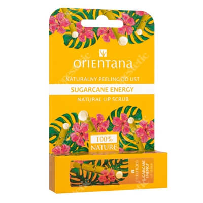 Orientana Natural Peeling Sugarcane Energy Naturalny piling do ust energia trzciny cukrowej 4,2 g