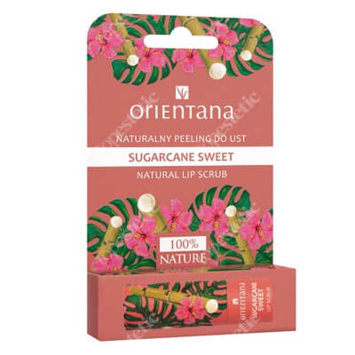 Orientana Natural Peeling Sugarcane Sweet Naturalny piling do ust słodka trzcina 4,2 g