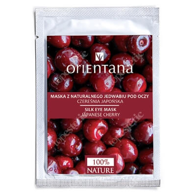 Orientana Natural Silk Mask Maseczka z naturalnego jedwabiu pod oczy - Czereśnia japońska 1 x 2 szt.