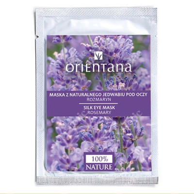 Orientana Natural Silk Mask Maseczka z naturalnego jedwabiu pod oczy - Rozmaryn 1 x 2 szt