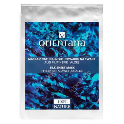 Orientana Natural Silk Mask Pack Maseczka z naturalnego jedwabiu - algi filipińskie i aloes 1 szt
