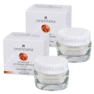 Orientana Natural Snail Cream x 2 ZESTAW Naturalny krem ze śluzem ślimaka 50 ml x 2