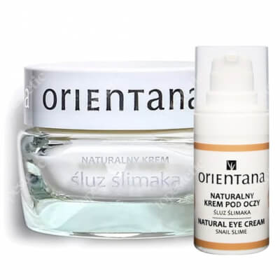 Orientana Natural Snail Eye Cream + Natural Snail Cream ZESTAW Naturalny krem pod oczy ze śluzem ślimaka 15 ml + Naturalny krem ze śluzem ślimaka 50 ml