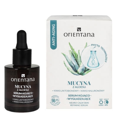 Orientana Serum Kojąco Wygładzające Mucyna Skoncentrowane serum, wygładza, napina i poprawia elastyczność skóry 30 ml