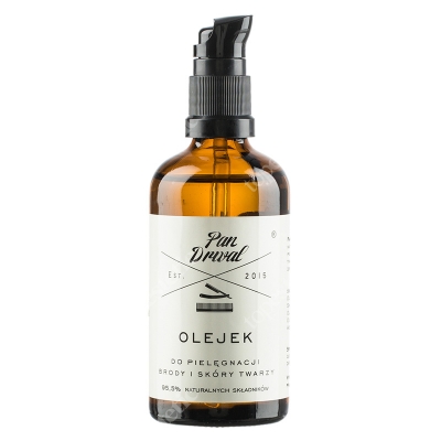 Pan Drwal Original Oil Naturalny olejek do pielęgnacji brody i skóry twarzy 100 ml