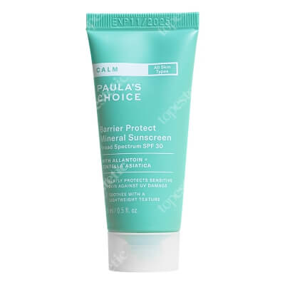 Paulas Choice Calm Barrier Protect Mineral Sunscreen SPF 30 Travel Delikatna, mineralna ochrona przeciwsłoneczna SPF 30 15 ml