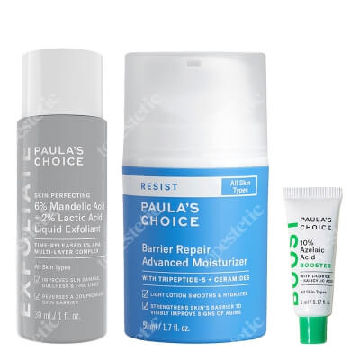 Paulas Choice Daily Care ZESTAW Płyn złuszczający 30 ml + Serum wygładzające 5 ml + Zaawansowany krem nawilżający 50 ml