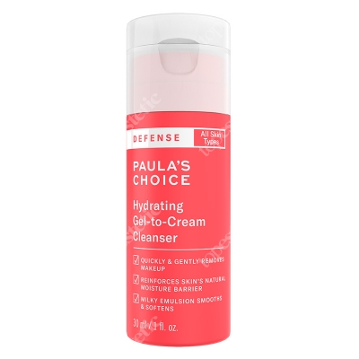 Paulas Choice Defense Hydrating Gel to Cream Cleanser Jedwabisty żel oczyszczający dla skóry zmęczonej 30 ml