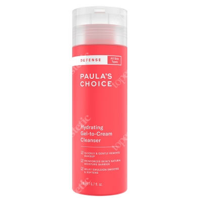 Paulas Choice Defense Hydrating Gel to Cream Cleanser Jedwabisty żel oczyszczający do skóry zmęczonej 198 ml