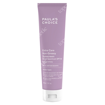 Paulas Choice Extra Care Non Greasy Sunscreen SPF 50 Krem przeciwsłoneczny do skóry tłustej i mieszanej z filtrem 148 ml