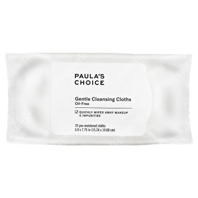 Paulas Choice Gentle Cleansing Cloths Delikatne dla skóry chusteczki do demakijażu 30 szt.